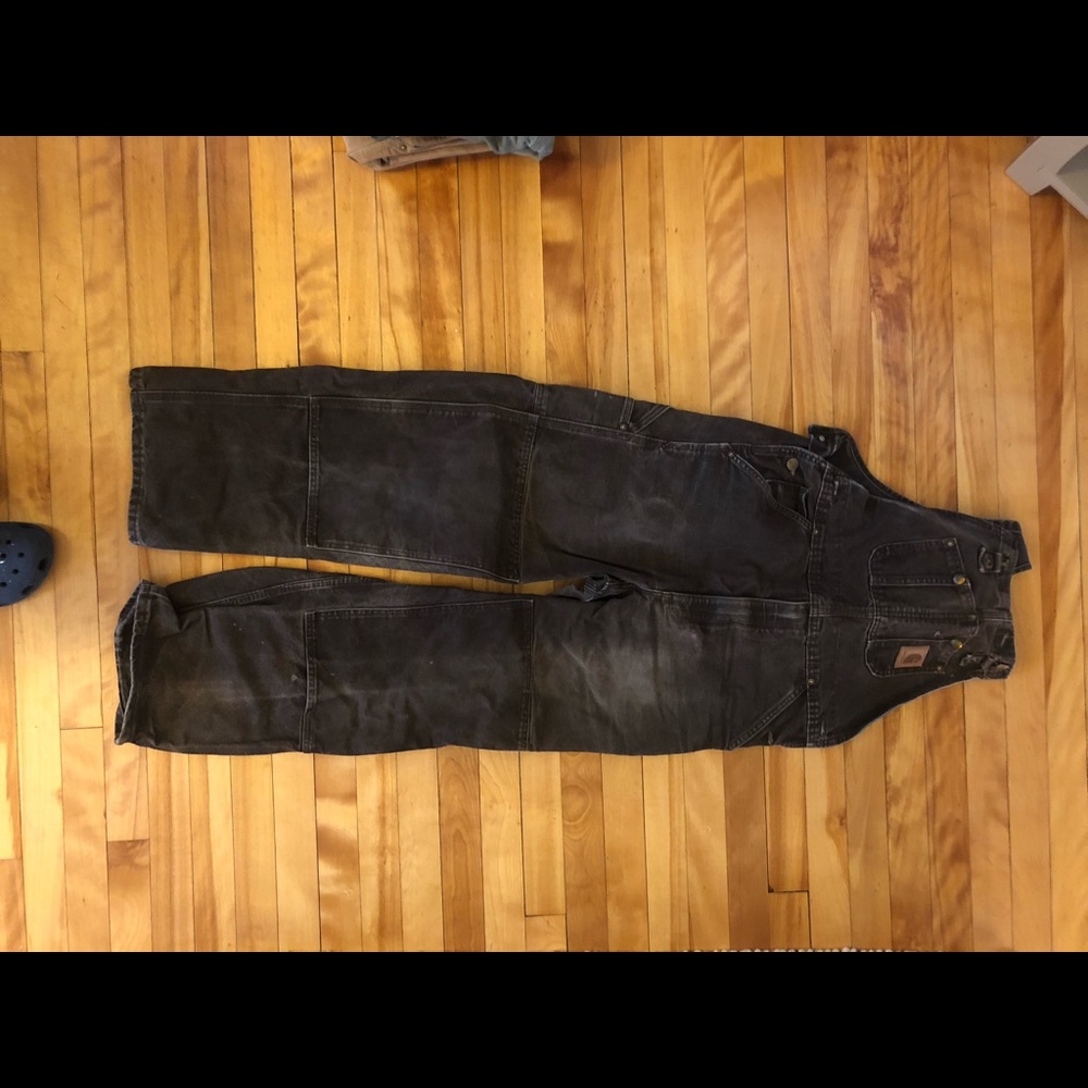 Carhartt worn in unlined overalls 32x30